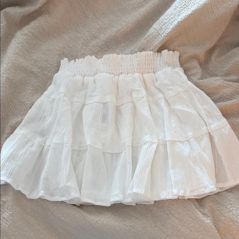 Urban Renewal White Ruffled Women's Skirt